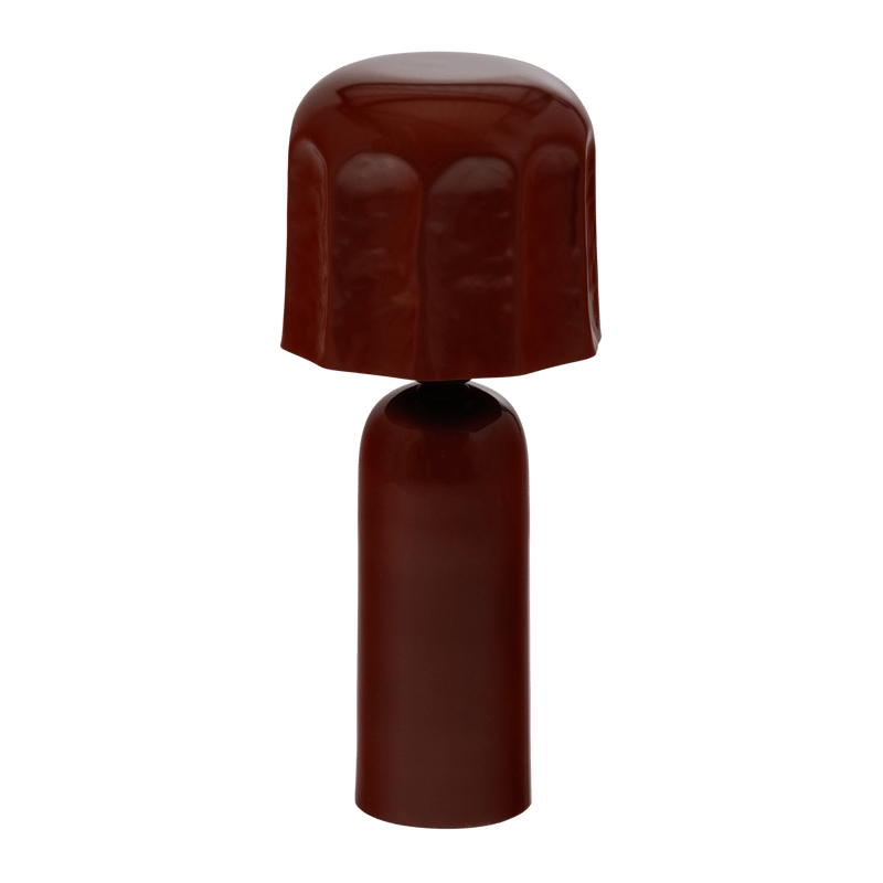 Bordlampe Virel 39 cm - Brun/Rød - Belysning - Lamper & indendørsbelysning - Sengelampe - Sengelampe bord