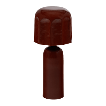 Bordlampe Virel 39 cm - Brun/Rød - Belysning - Lamper & indendørsbelysning - Sengelampe - Sengelampe bord
