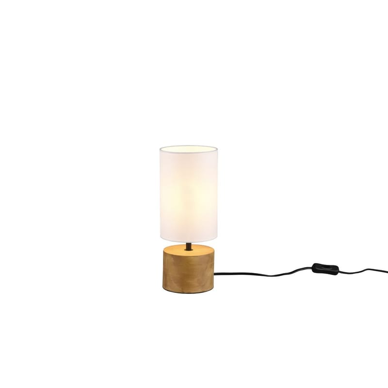 Bordlampe Woody, Træ/hvid