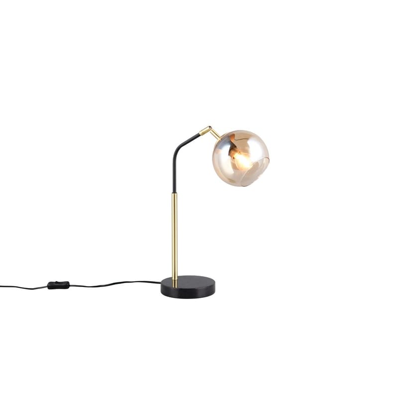 Bordlampe Paxton, Mat sort/guld