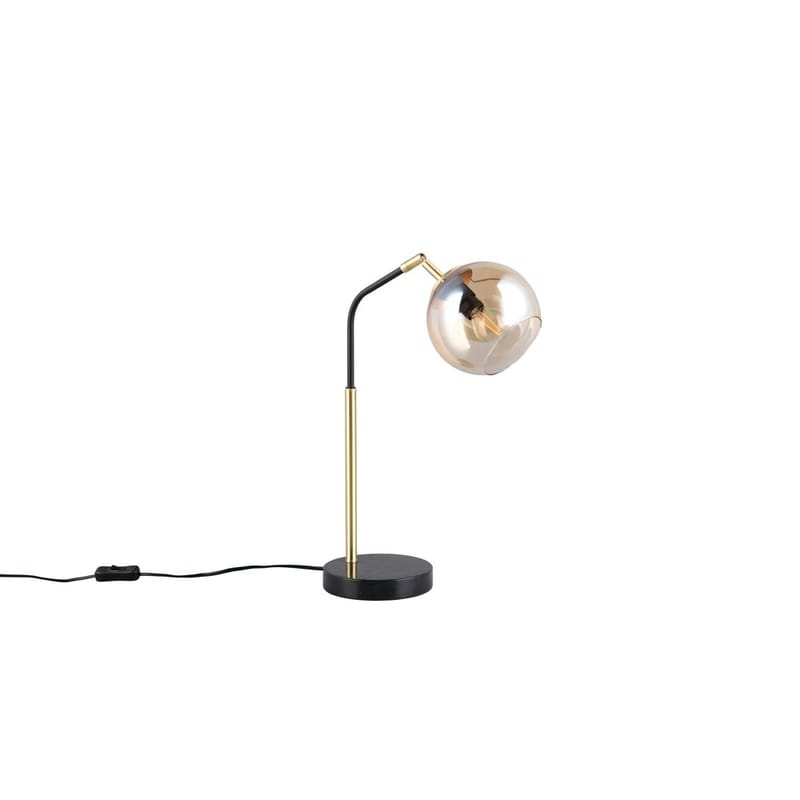 Bordlampe Paxton - Mat sort/guld - Belysning - Lamper & indendørsbelysning - Sengelampe - Sengelampe bord