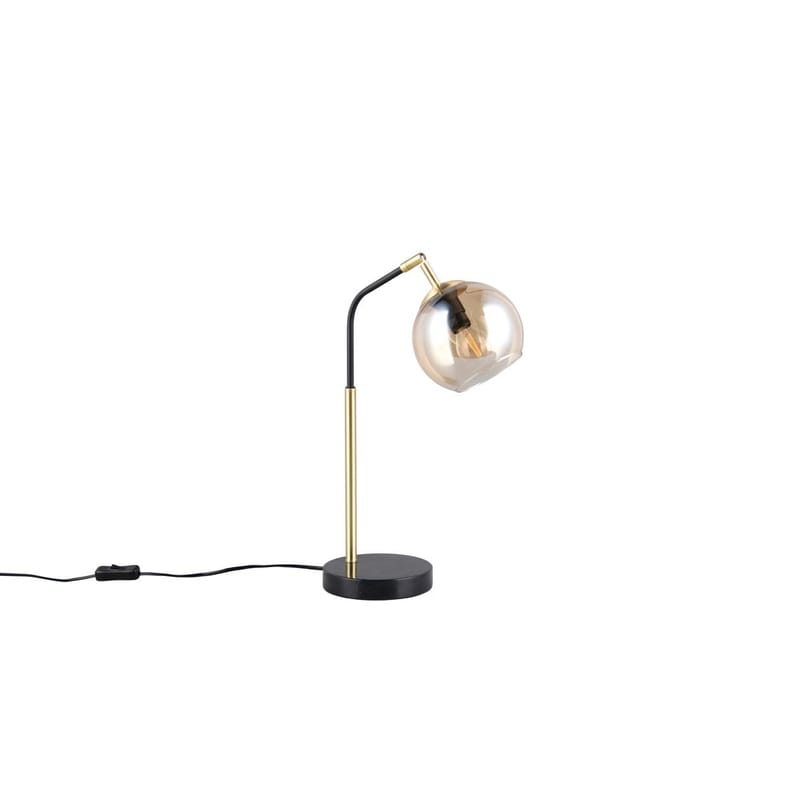 Bordlampe Paxton - Mat sort/guld - Belysning - Lamper & indendørsbelysning - Sengelampe - Sengelampe bord