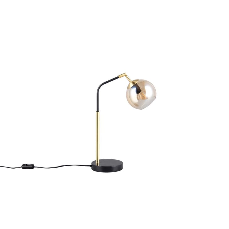 Bordlampe Paxton - Mat sort/guld - Belysning - Lamper & indendørsbelysning - Sengelampe - Sengelampe bord