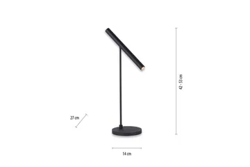 Bordlampe Pure Tutua - 14x52x27 cm - Belysning - Lamper & indendørsbelysning - Sengelampe - Sengelampe bord