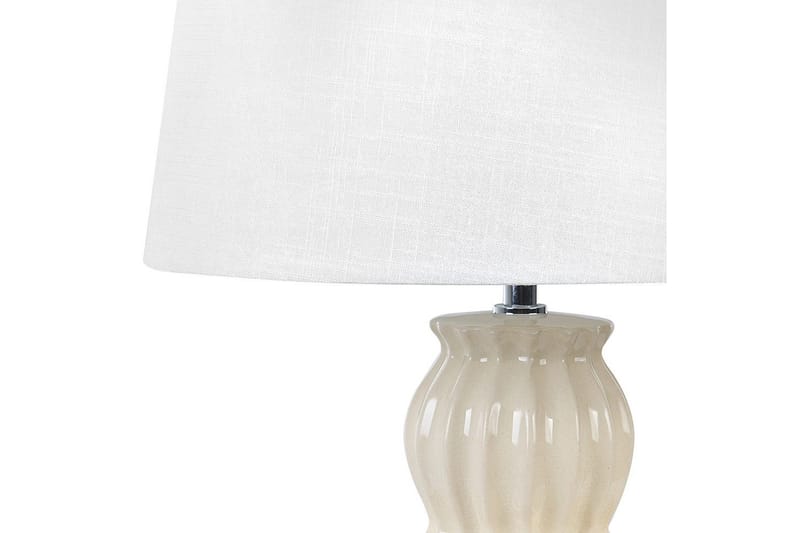 Burgazada Bordlampe 46 cm E27 - Beige/Hvid - Belysning - Lamper & indendørsbelysning - Sengelampe - Sengelampe bord