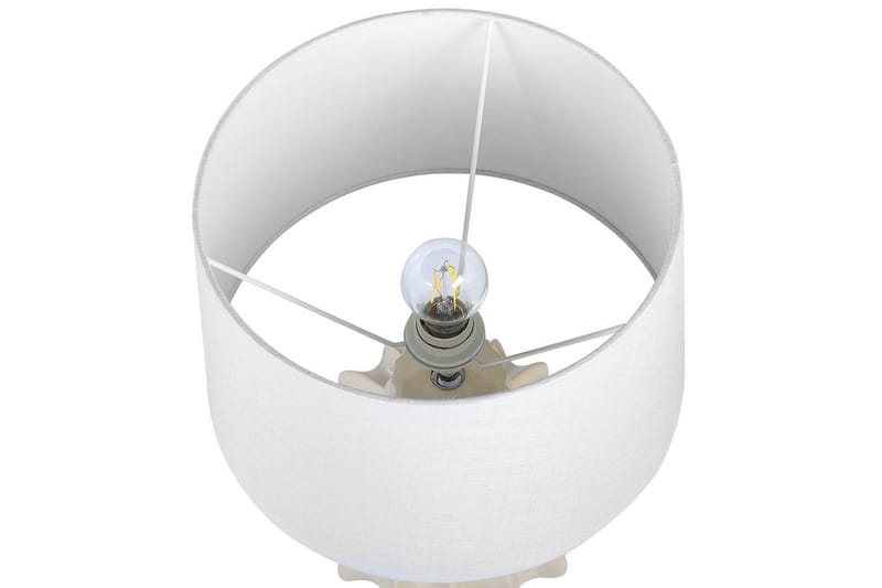 Burgazada Bordlampe 46 cm E27 - Beige/Hvid - Belysning - Lamper & indendørsbelysning - Sengelampe - Sengelampe bord