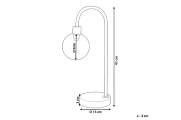Capramis Bordlampe 41 cm G9 - Guld - Belysning - Lamper & indendørsbelysning - Sengelampe - Sengelampe bord