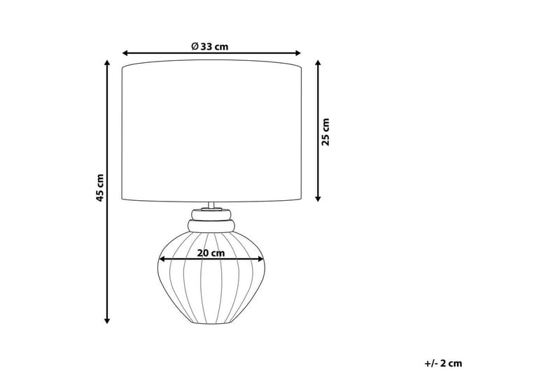 Celestiale Bordlampe 45 cm E27 - Mørkeblå/Hvid - Belysning - Lamper & indendørsbelysning - Sengelampe - Sengelampe bord