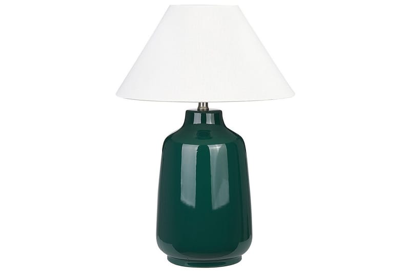 Columbrete Bordlampe 57 cm E27, Mørkegrøn/Hvid
