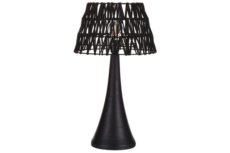 Dalino Bordlampe 47 cm E27, Sort