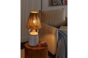 Diametro Bordlampe 51 cm E27 - Hvid/Natur - Belysning - Lamper & indendørsbelysning - Sengelampe - Sengelampe bord