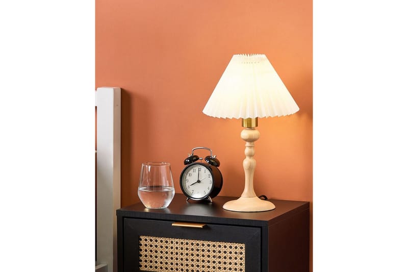 Djerbain Bordlampe 39 cm E14 - Natur/Lyst træ - Belysning - Lamper & indendørsbelysning - Sengelampe - Sengelampe bord
