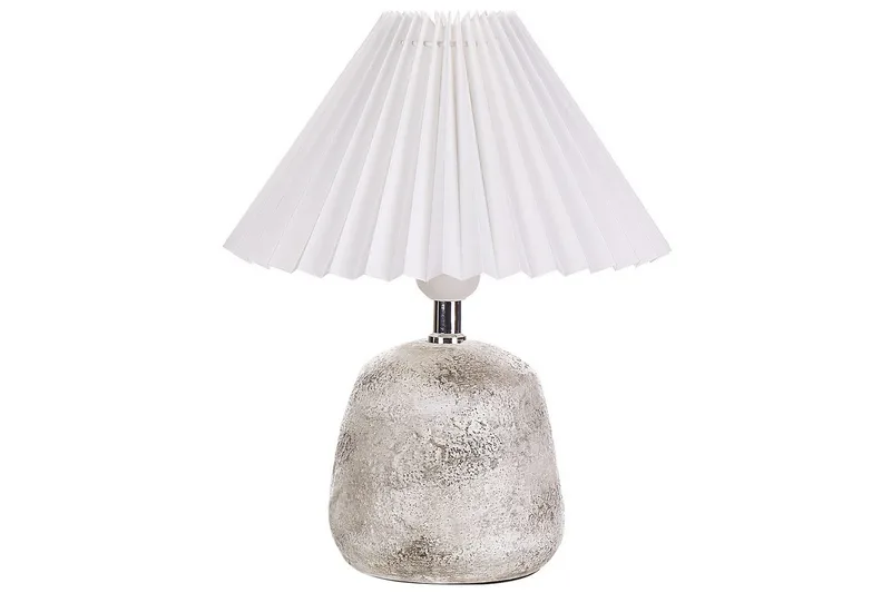 Dovgado Bordlampe 32 cm 2 stk E27 - Lysegrå/Hvid - Belysning - Lamper & indendørsbelysning - Sengelampe - Sengelampe bord