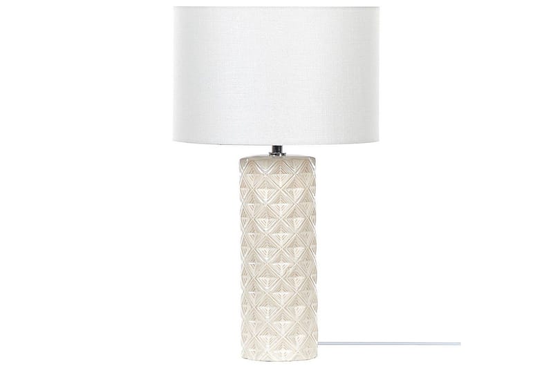 Dragonera Bordlampe 49 cm E27 - Beige/Hvid - Belysning - Lamper & indendørsbelysning - Sengelampe - Sengelampe bord