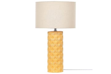 Dragonera Bordlampe 49 cm E27 - Gul/Beige - Belysning - Lamper & indendørsbelysning - Sengelampe - Sengelampe bord