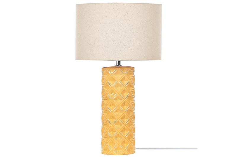 Dragonera Bordlampe 49 cm E27 - Gul/Beige - Belysning - Lamper & indendørsbelysning - Sengelampe - Sengelampe bord