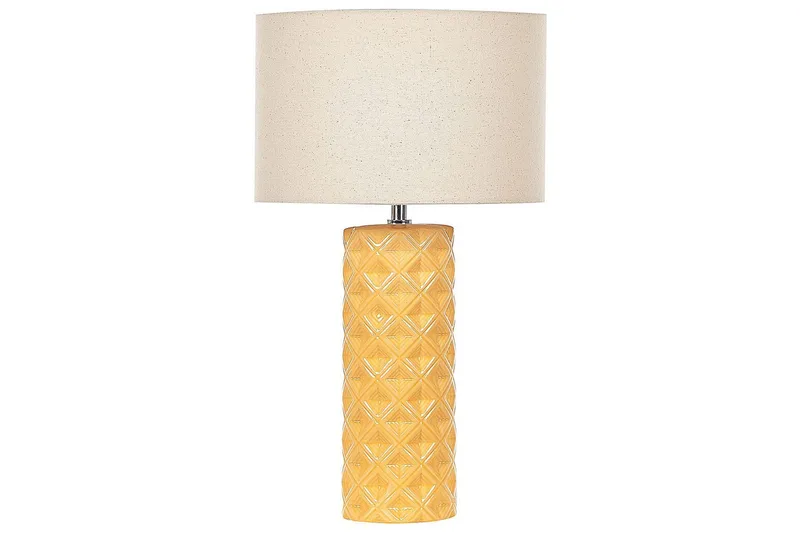 Dragonera Bordlampe 49 cm E27, Gul/Beige