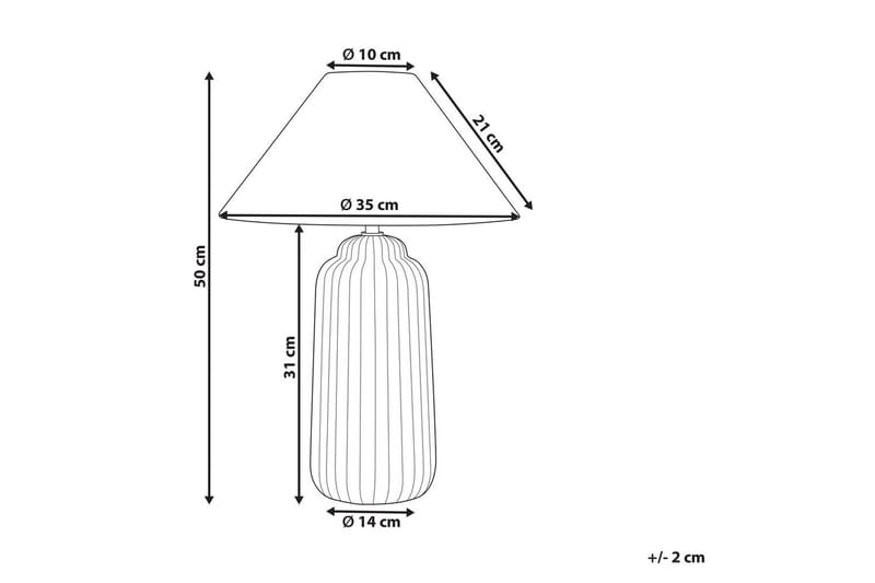 Giulki Bordlampe 50 cm E27 - Sandbeige - Belysning - Lamper & indendørsbelysning - Sengelampe - Sengelampe bord