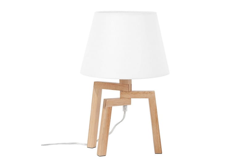 Gorgona Bordlampe 42 cm E14 - Lyst træ/Hvid - Belysning - Lamper & indendørsbelysning - Sengelampe - Sengelampe bord