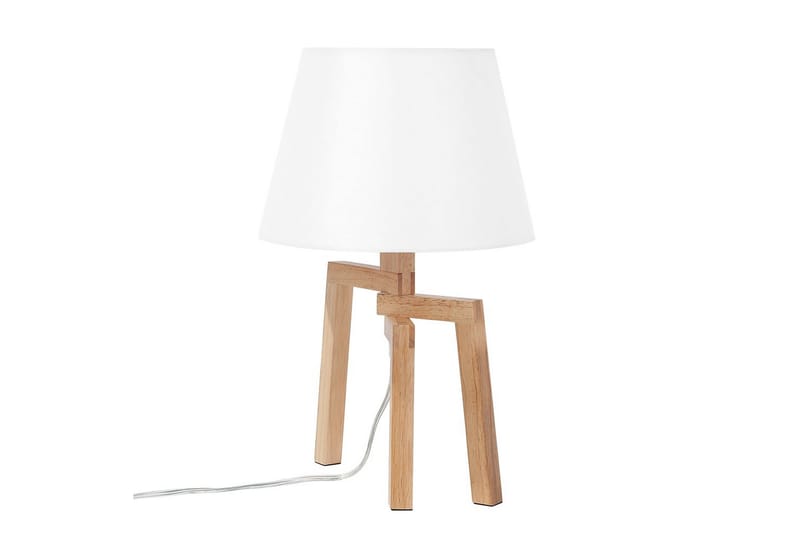 Gorgona Bordlampe 42 cm E14 - Lyst træ/Hvid - Belysning - Lamper & indendørsbelysning - Sengelampe - Sengelampe bord