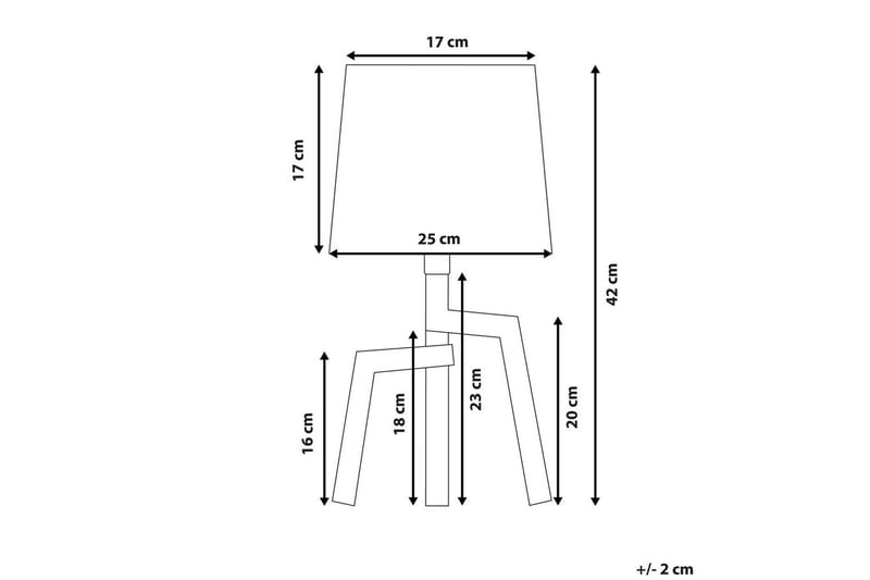 Gorgona Bordlampe 42 cm E14 - Lyst træ/Hvid - Belysning - Lamper & indendørsbelysning - Sengelampe - Sengelampe bord