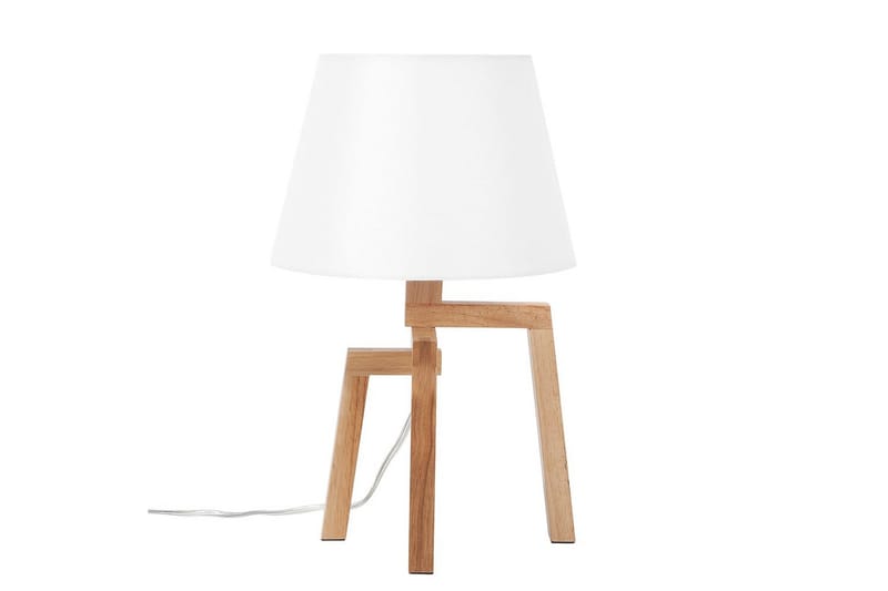 Gorgona Bordlampe 42 cm E14 - Lyst træ/Hvid - Belysning - Lamper & indendørsbelysning - Sengelampe - Sengelampe bord
