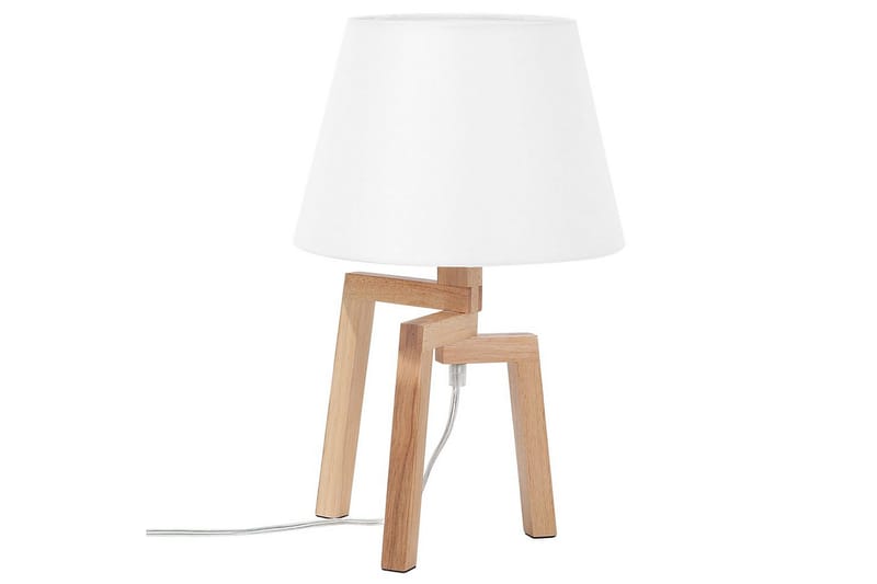 Gorgona Bordlampe 42 cm E14 - Lyst træ/Hvid - Belysning - Lamper & indendørsbelysning - Sengelampe - Sengelampe bord