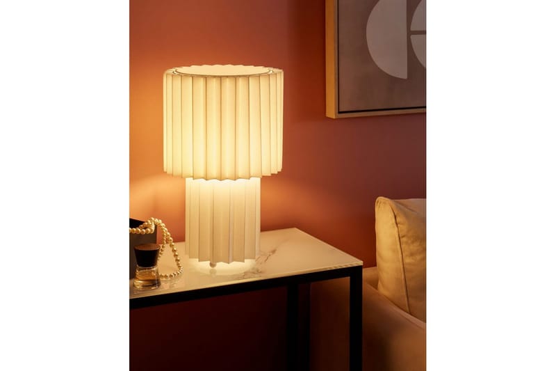 Gozocap Bordlampe 40 cm E27 - Hvid - Belysning - Lamper & indendørsbelysning - Sengelampe - Sengelampe bord