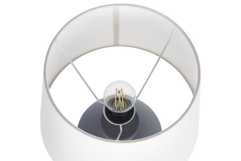 Gyaros Bordlampe 55 cm E27 - Grå/Hvid - Belysning - Lamper & indendørsbelysning - Sengelampe - Sengelampe bord