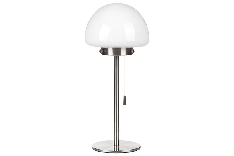 Icaria Bordlampe 39 cm E27, Sølv/Hvid