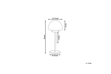 Icaria Bordlampe 39 cm E27 - Sølv/Hvid - Belysning - Lamper & indendørsbelysning - Sengelampe - Sengelampe bord