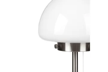Icaria Bordlampe 39 cm E27 - Sølv/Hvid - Belysning - Lamper & indendørsbelysning - Sengelampe - Sengelampe bord