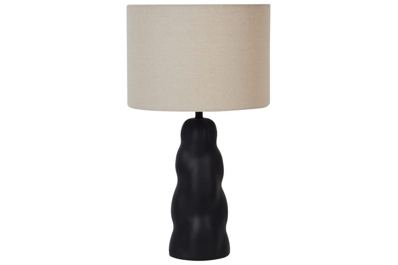 Incantata Bordlampe 51 cm E27, Sort/Beige