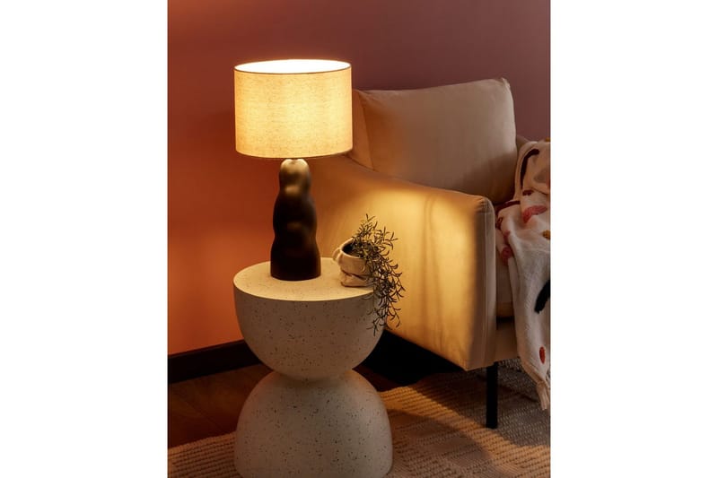 Incantata Bordlampe 51 cm E27 - Sort/Beige - Belysning - Lamper & indendørsbelysning - Sengelampe - Sengelampe bord