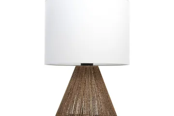 Kafelaina Bordlampe 52 cm E27 - Natur/Hvid - Belysning - Lamper & indendørsbelysning - Sengelampe - Sengelampe bord