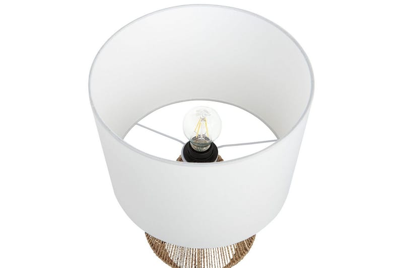 Kafelaina Bordlampe 52 cm E27 - Natur/Hvid - Belysning - Lamper & indendørsbelysning - Sengelampe - Sengelampe bord