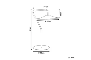 Karpathy LED Bordlampe 41 cm - Hvid - Belysning - Lamper & indendørsbelysning - Sengelampe - Sengelampe bord