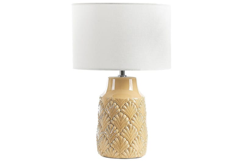 Koronis Bordlampe 43 cm E27, Beige/Hvid