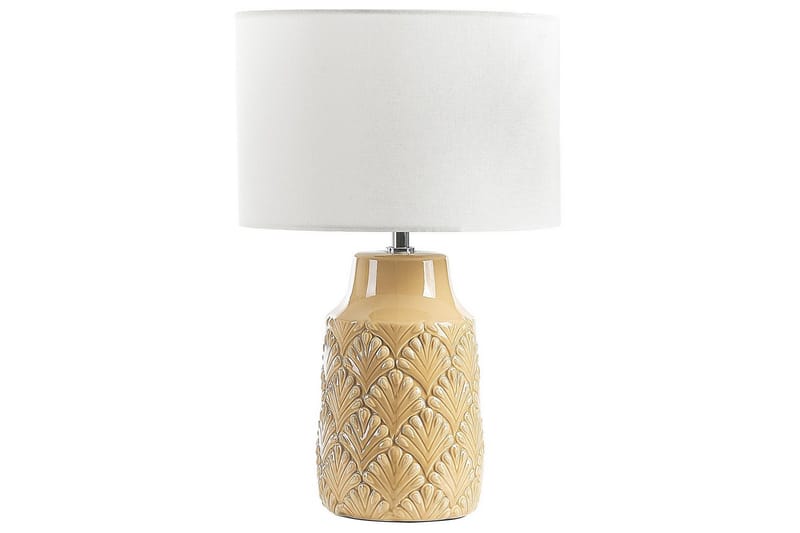 Koronis Bordlampe 43 cm E27 - Beige/Hvid - Belysning - Lamper & indendørsbelysning - Sengelampe - Sengelampe bord