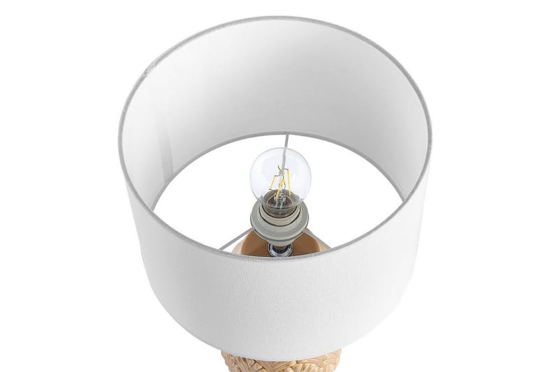Koronis Bordlampe 43 cm E27 - Beige/Hvid - Belysning - Lamper & indendørsbelysning - Sengelampe - Sengelampe bord