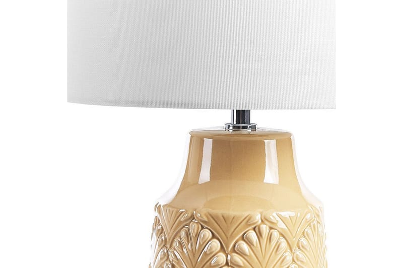 Koronis Bordlampe 43 cm E27 - Beige/Hvid - Belysning - Lamper & indendørsbelysning - Sengelampe - Sengelampe bord