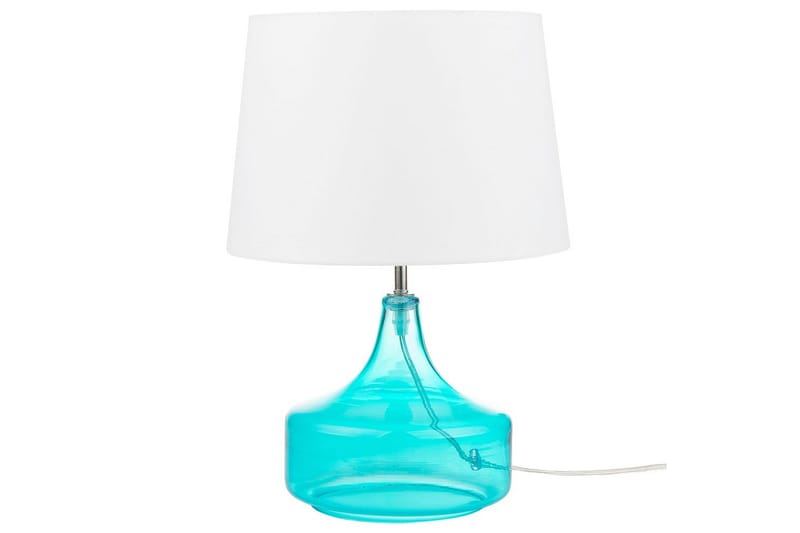 Kosven Bordlampe 42 cm E27 - Akvamarinblå/Hvid - Belysning - Lamper & indendørsbelysning - Sengelampe - Sengelampe bord