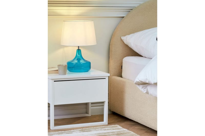 Kosven Bordlampe 42 cm E27 - Akvamarinblå/Hvid - Belysning - Lamper & indendørsbelysning - Sengelampe - Sengelampe bord