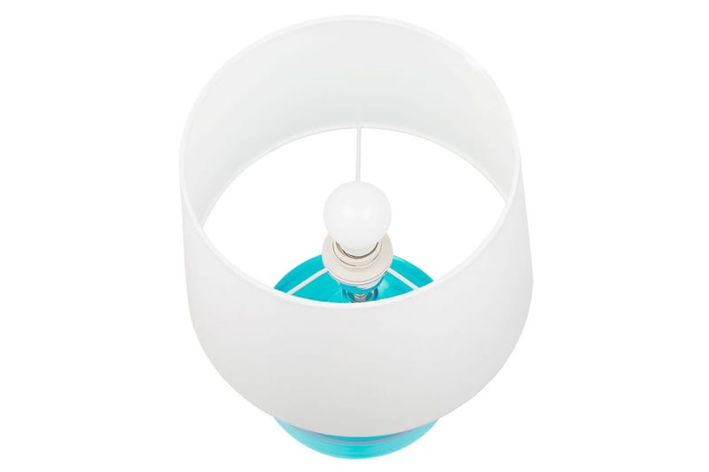 Kosven Bordlampe 42 cm E27 - Akvamarinblå/Hvid - Belysning - Lamper & indendørsbelysning - Sengelampe - Sengelampe bord