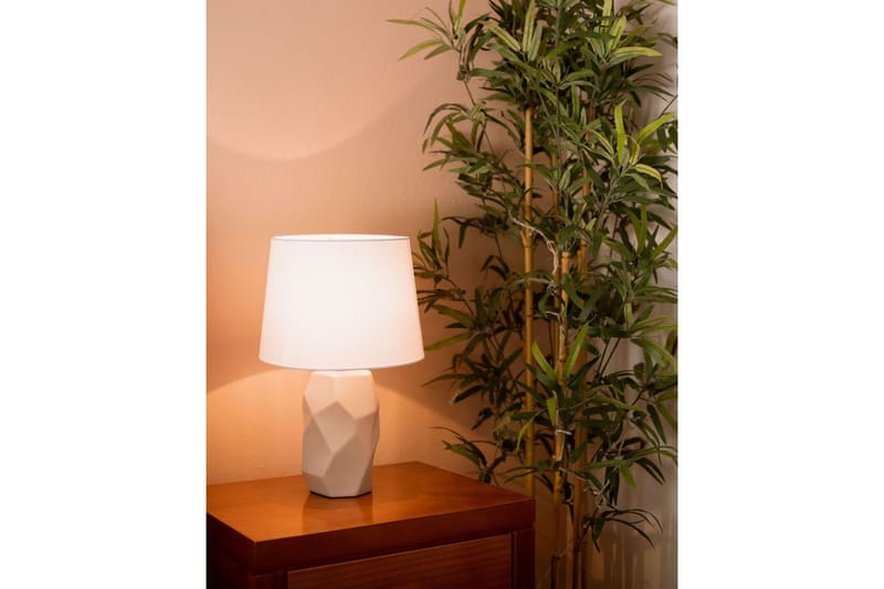 Koufonisia Bordlampe 43 cm E14 - Grå/Hvid - Belysning - Lamper & indendørsbelysning - Sengelampe - Sengelampe bord