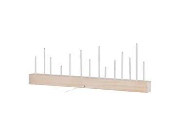 Kungsberget Adventslysestage 24 cm - Whitewash - Belysning - Lamper & indendørsbelysning - Sengelampe - Sengelampe bord
