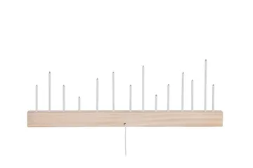 Kungsberget Adventslysestage 24 cm - Whitewash - Belysning - Lamper & indendørsbelysning - Sengelampe - Sengelampe bord