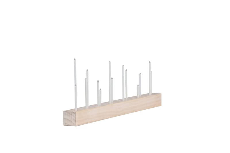 Kungsberget Adventslysestage 24 cm - Whitewash - Belysning - Lamper & indendørsbelysning - Sengelampe - Sengelampe bord