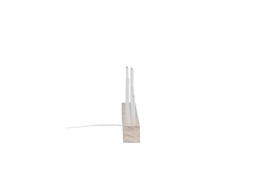 Kungsberget Adventslysestage 24 cm - Whitewash - Belysning - Lamper & indendørsbelysning - Sengelampe - Sengelampe bord