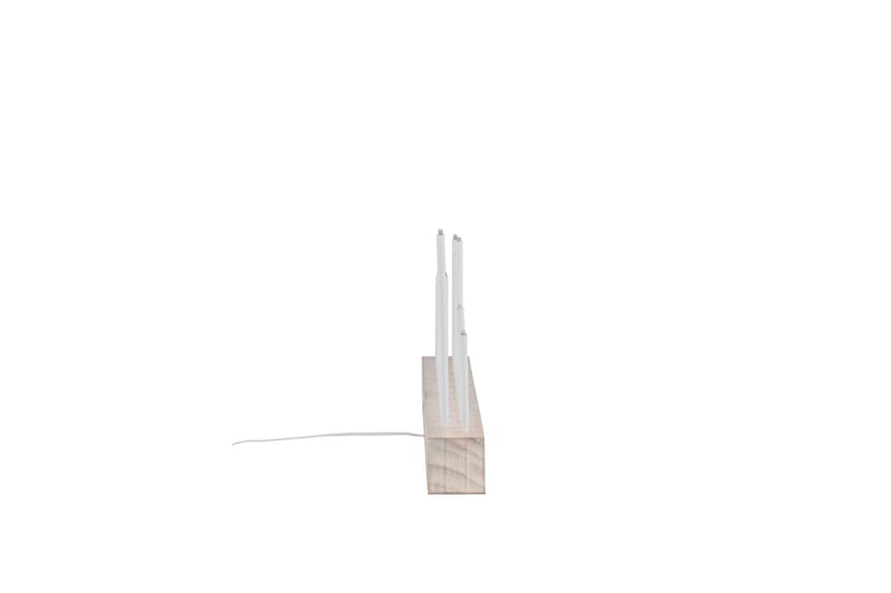 Kungsberget Adventslysestage 24 cm - Whitewash - Belysning - Lamper & indendørsbelysning - Sengelampe - Sengelampe bord